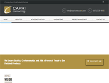 Tablet Screenshot of capricontractors.com